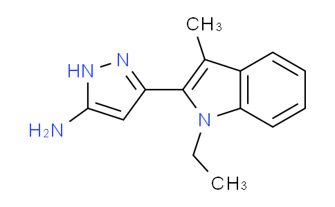 CAS No. 1312616-44-6, 3-(1-Ethyl-3-methyl-1H-indol-2-yl)-1H-pyrazol-5-amine