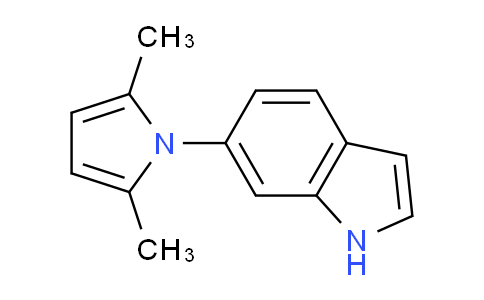 CAS No. 1335101-83-1, 6-(2,5-Dimethyl-1H-pyrrol-1-yl)-1H-indole