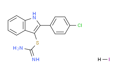 CAS No. 1351648-50-4, 2-(4-Chlorophenyl)-1H-indol-3-yl imidothiocarbamate hydroiodide