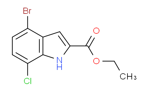 CAS No. 1352894-66-6, Ethyl 4-bromo-7-chloro-1H-indole-2-carboxylate