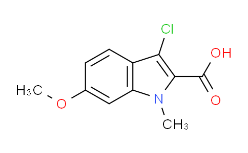 CAS No. 1355179-52-0, 3-Chloro-6-methoxy-1-methyl-1H-indole-2-carboxylic acid