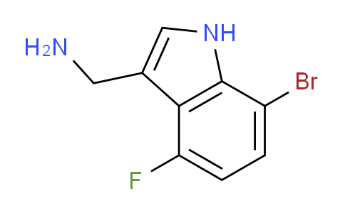 CAS No. 1360888-48-7, (7-Bromo-4-fluoro-1H-indol-3-yl)methanamine