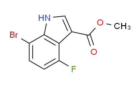 CAS No. 1360891-29-7, Methyl 7-bromo-4-fluoro-1H-indole-3-carboxylate