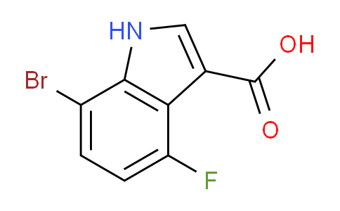 CAS No. 1360891-51-5, 7-Bromo-4-fluoro-1H-indole-3-carboxylic acid