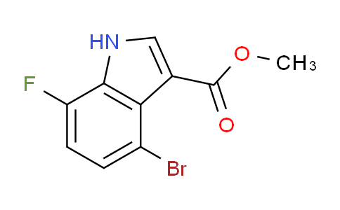 CAS No. 1360891-83-3, Methyl 4-bromo-7-fluoro-1H-indole-3-carboxylate