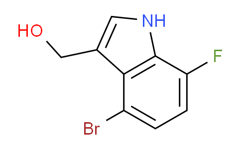 CAS No. 1360946-31-1, (4-Bromo-7-fluoro-1H-indol-3-yl)methanol