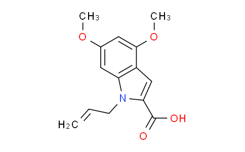 CAS No. 1361003-97-5, 1-Allyl-4,6-dimethoxy-1H-indole-2-carboxylic acid