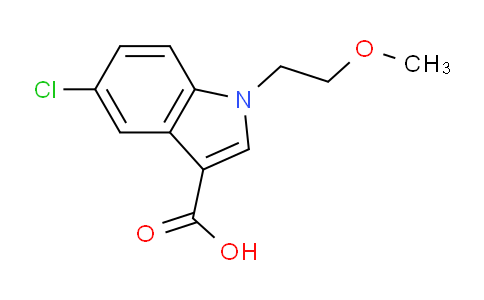 CAS No. 1374407-91-6, 5-Chloro-1-(2-methoxyethyl)-1H-indole-3-carboxylic acid