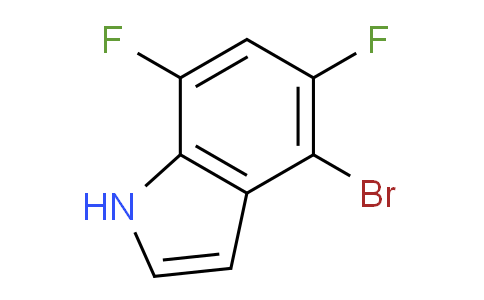 CAS No. 1381878-59-6, 4-Bromo-5,7-difluoro-1H-indole