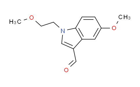 CAS No. 1383626-33-2, 5-Methoxy-1-(2-methoxyethyl)-1H-indole-3-carbaldehyde