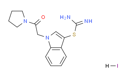 CAS No. 1396784-12-5, 1-(2-Oxo-2-pyrrolidin-1-ylethyl)-1H-indol-3-yl imidothiocarbamate hydroiodide