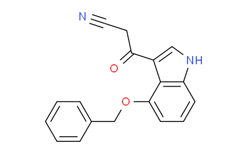 CAS No. 1415393-23-5, 3-(4-(Benzyloxy)-1H-indol-3-yl)-3-oxopropanenitrile