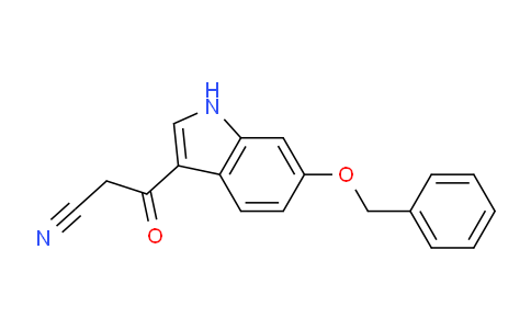 CAS No. 1415393-24-6, 3-(6-(Benzyloxy)-1H-indol-3-yl)-3-oxopropanenitrile
