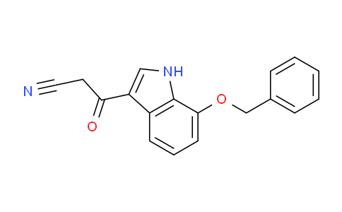 CAS No. 1415393-41-7, 3-(7-(Benzyloxy)-1H-indol-3-yl)-3-oxopropanenitrile