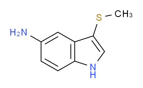 CAS No. 1416440-37-3, 3-(Methylthio)-1H-indol-5-amine