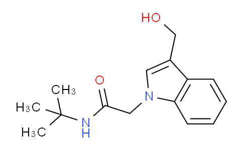 CAS No. 1427027-77-7, N-(tert-Butyl)-2-(3-(hydroxymethyl)-1H-indol-1-yl)acetamide