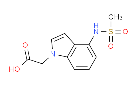 CAS No. 1431565-56-8, 2-(4-(Methylsulfonamido)-1H-indol-1-yl)acetic acid
