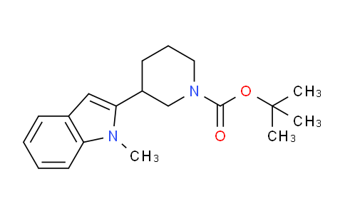 CAS No. 1447958-93-1, tert-Butyl 3-(1-methyl-1H-indol-2-yl)piperidine-1-carboxylate