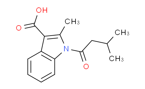 CAS No. 1450660-93-1, 2-Methyl-1-(3-methylbutanoyl)-1H-indole-3-carboxylic acid