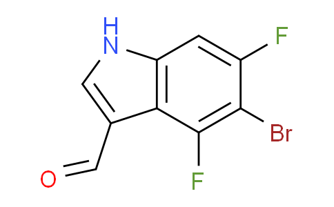 CAS No. 1467059-98-8, 5-Bromo-4,6-difluoro-1H-indole-3-carbaldehyde