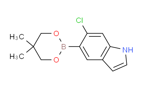 CAS No. 1467061-15-9, 6-Chloro-5-(5,5-dimethyl-1,3,2-dioxaborinan-2-yl)-1H-indole