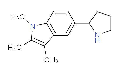 CAS No. 1507816-32-1, 1,2,3-Trimethyl-5-(pyrrolidin-2-yl)-1H-indole