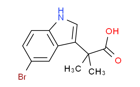CAS No. 1513498-15-1, 2-(5-Bromo-1H-indol-3-yl)-2-methylpropanoic acid