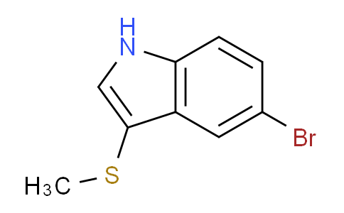 CAS No. 153261-50-8, 5-Bromo-3-(methylthio)-1H-indole