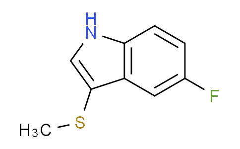 CAS No. 153261-51-9, 5-Fluoro-3-(methylthio)-1H-indole