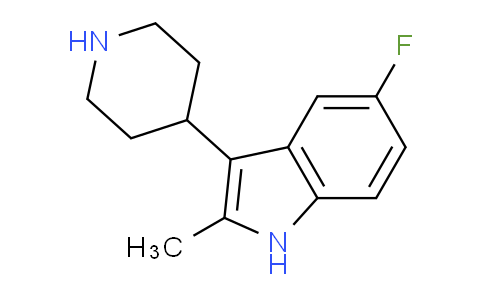 CAS No. 1541459-16-8, 5-Fluoro-2-methyl-3-(piperidin-4-yl)-1H-indole