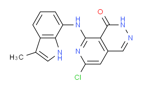 CAS No. 1564273-29-5, 7-Chloro-5-((3-methyl-1H-indol-7-yl)amino)pyrido[3,4-d]pyridazin-4(3H)-one