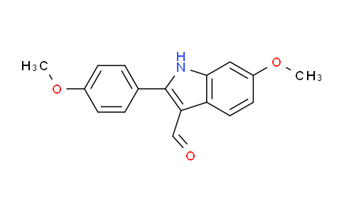 CAS No. 158611-24-6, 6-Methoxy-2-(4-methoxyphenyl)-1H-indole-3-carbaldehyde