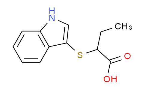 CAS No. 164659-62-5, 2-((1H-Indol-3-yl)thio)butanoic acid