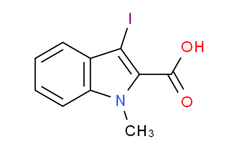 CAS No. 167631-59-6, 3-Iodo-1-methyl-1H-indole-2-carboxylic acid