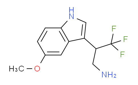 CAS No. 1708178-70-4, 3,3,3-Trifluoro-2-(5-methoxy-1H-indol-3-yl)propan-1-amine