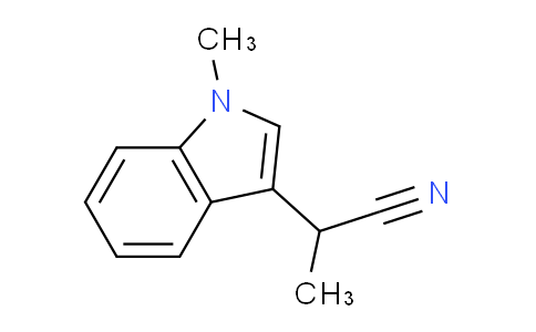 CAS No. 176688-64-5, 2-(1-Methyl-1H-indol-3-yl)propanenitrile