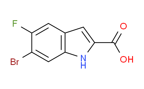 CAS No. 1781698-98-3, 6-Bromo-5-fluoro-1H-indole-2-carboxylic acid