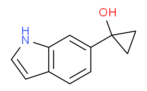 CAS No. 1891321-97-3, 1-(1H-Indol-6-yl)cyclopropanol