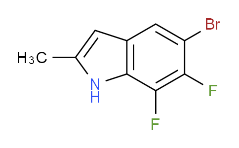 CAS No. 1956369-38-2, 5-Bromo-6,7-difluoro-2-methyl-1H-indole