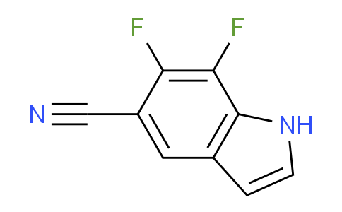 CAS No. 1956376-70-7, 6,7-Difluoro-1H-indole-5-carbonitrile