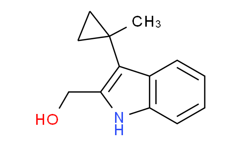 CAS No. 1956377-66-4, (3-(1-Methylcyclopropyl)-1H-indol-2-yl)methanol