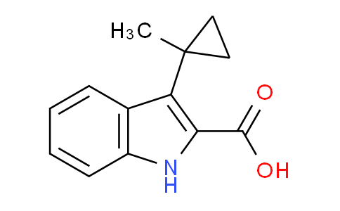 CAS No. 1956379-26-2, 3-(1-Methylcyclopropyl)-1H-indole-2-carboxylic acid