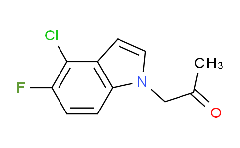 CAS No. 1956380-35-0, 1-(4-Chloro-5-fluoro-1H-indol-1-yl)propan-2-one