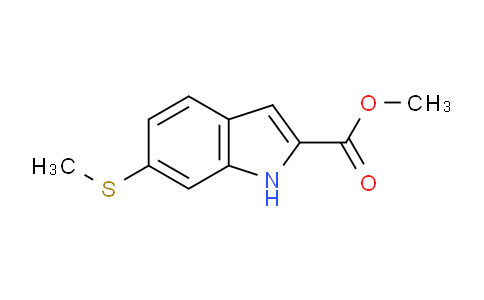 CAS No. 202584-20-1, Methyl 6-(methylthio)-1H-indole-2-carboxylate