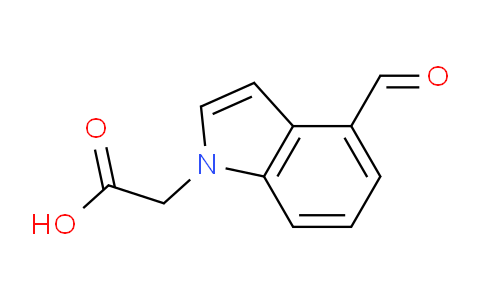 CAS No. 219685-09-3, 2-(4-Formyl-1H-indol-1-yl)acetic acid