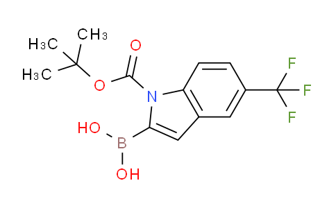 CAS No. 2304634-92-0, (1-(tert-Butoxycarbonyl)-5-(trifluoromethyl)-1H-indol-2-yl)boronic acid