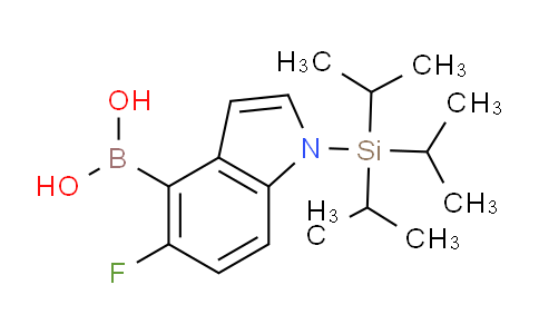 CAS No. 2304635-01-4, (5-Fluoro-1-(triisopropylsilyl)-1H-indol-4-yl)boronic acid