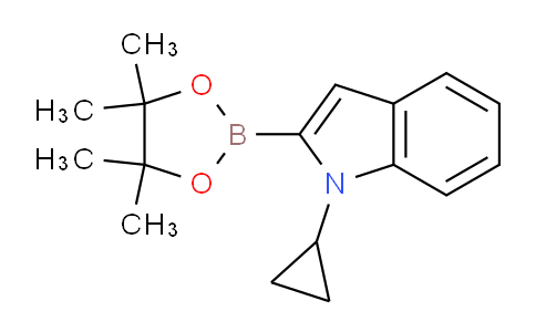 CAS No. 2304635-76-3, 1-Cyclopropyl-2-(4,4,5,5-tetramethyl-1,3,2-dioxaborolan-2-yl)-1H-indole