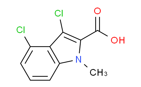 CAS No. 23967-45-5, 3,4-Dichloro-1-methyl-1H-indole-2-carboxylic acid