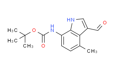 CAS No. 289483-85-8, tert-Butyl (3-formyl-4-methyl-1H-indol-7-yl)carbamate